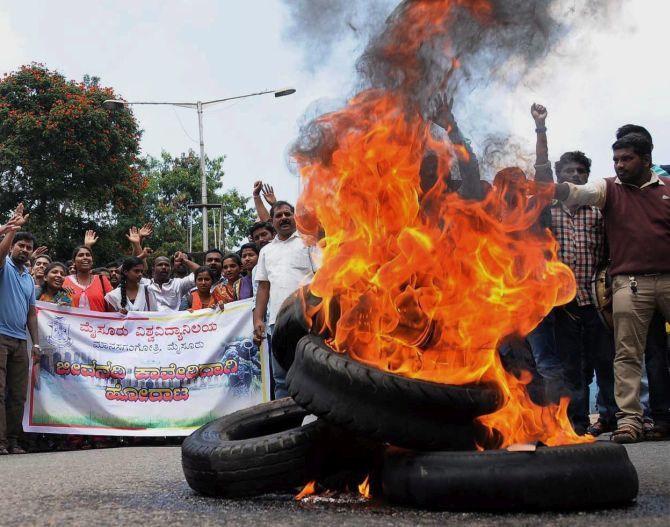 Protests in Karnataka