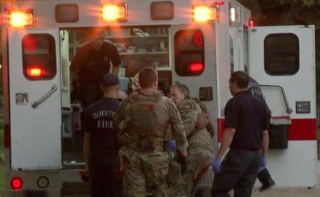 A scene from the Houston attacks, September 26, 2016.