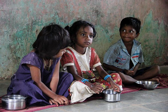 These children had gained weight after coming to the anganwadi. Lahubhuge tells us that even those who come after recuperating from hospitals gain good weight if they come to her regularly.
