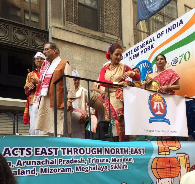 PHOTOS Thousands celebrate at India Day Parade in New York Rediff