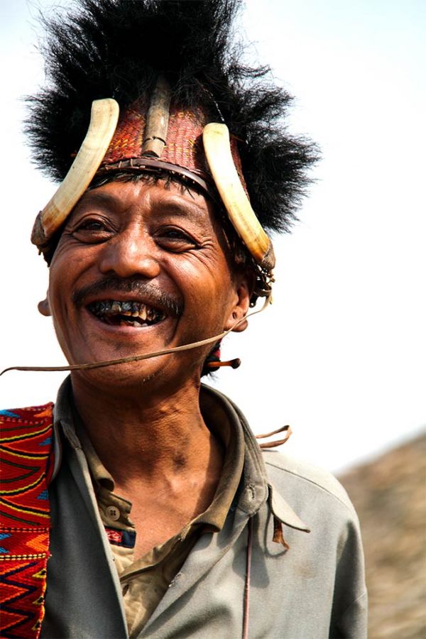 A warrior of the Konyak tribe