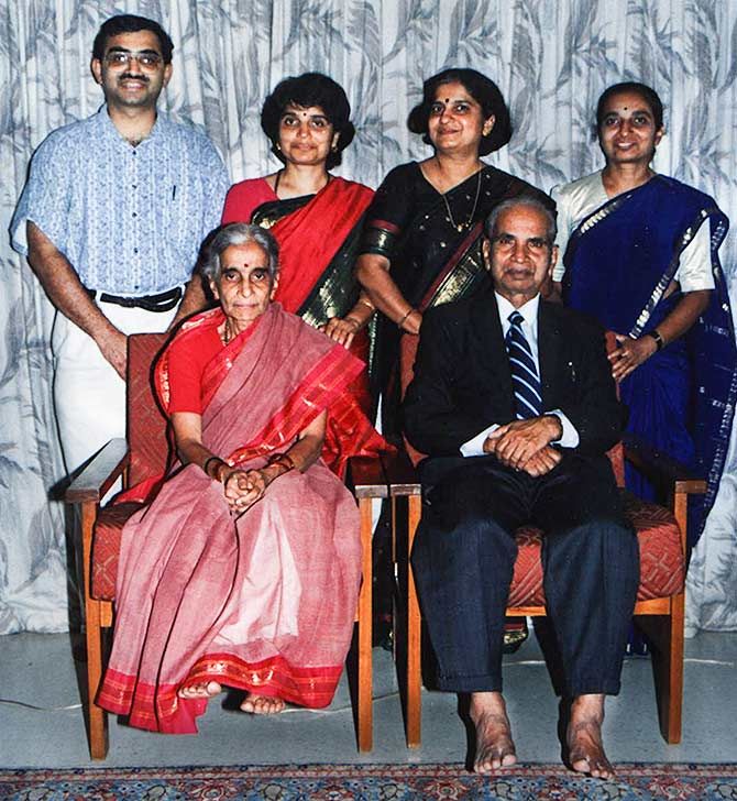 The Kukarni family: Sudha Murthy with her siblings