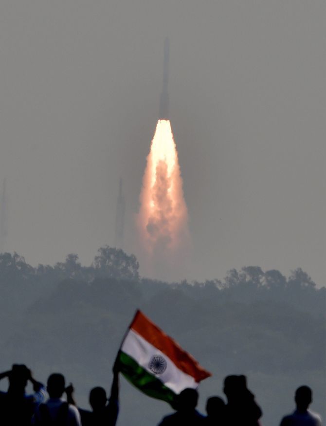 When ISRO made history, launching 104 satellites in one go, February 15, 2017. Photograph: PTI