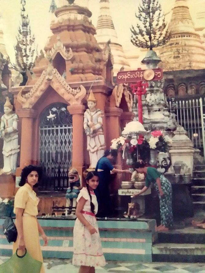 On a family trip in 1987