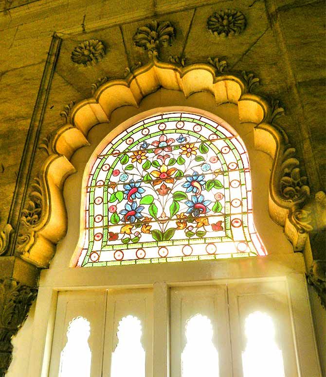 Stained glass windows of Lakshmi Niwas Palace, Baroda