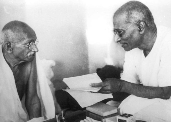 Gandhi and C R Gopalachari