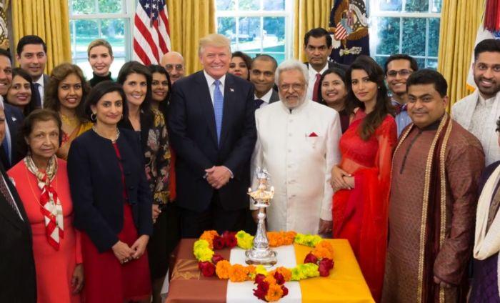 Image result for trump diwali