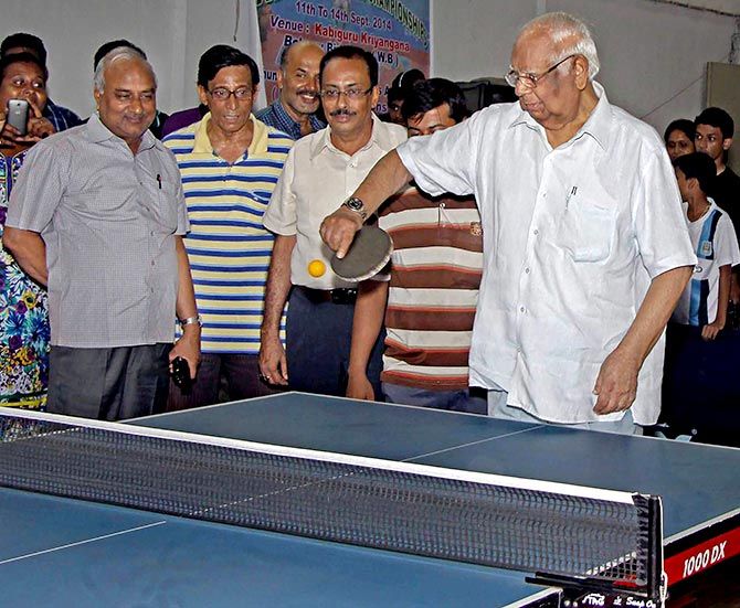Somnath Chatterjee at the inauguration of All Bengal Table Tennis Championships 2014 at Birbhum
