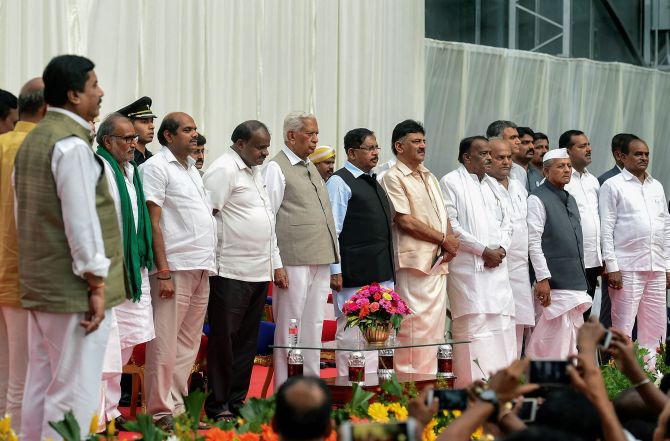 Kumaraswamy Expands Cabinet Amid Heartburn Rediff Com India News