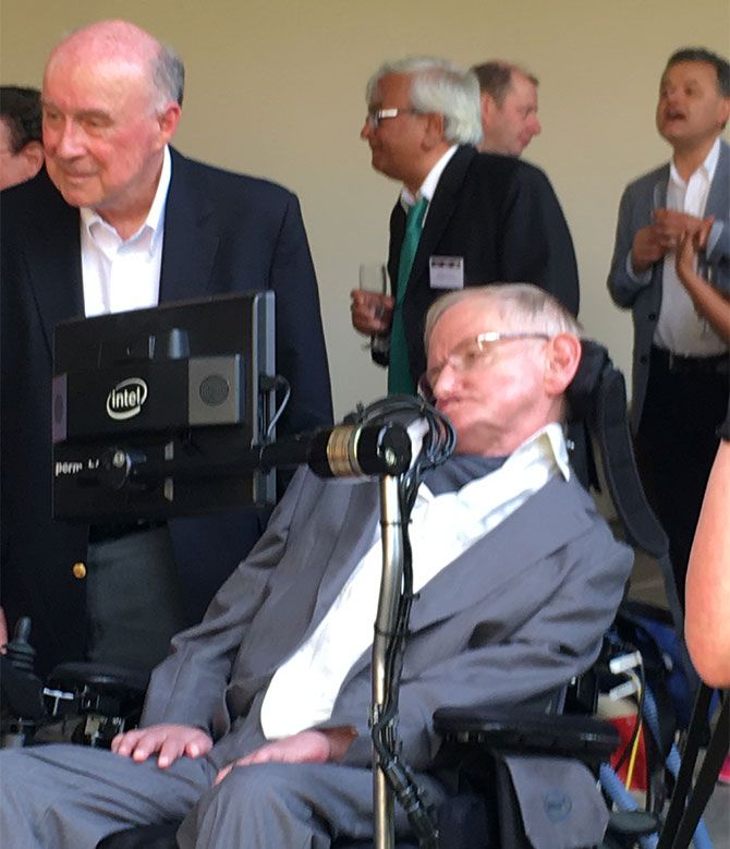 Prof Daksh Lohiya at Stephen Hawking's 75th birthday