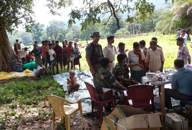 A medical camp in Aranpur area where the ambush took place