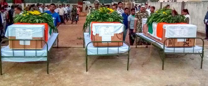 Tribute to police personnel and video journalist killed in Naxal attack