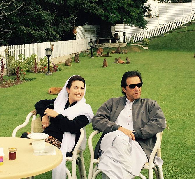 Reham Khan with Imran Khan