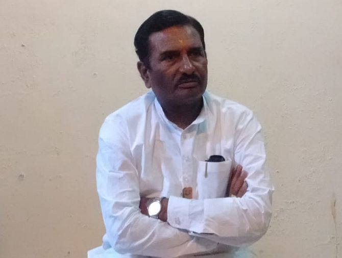 Prakash Patil Chikhalikar, the Bharatiya Janata Party candidate in Nanded. Photograph: Jyoti Punwani