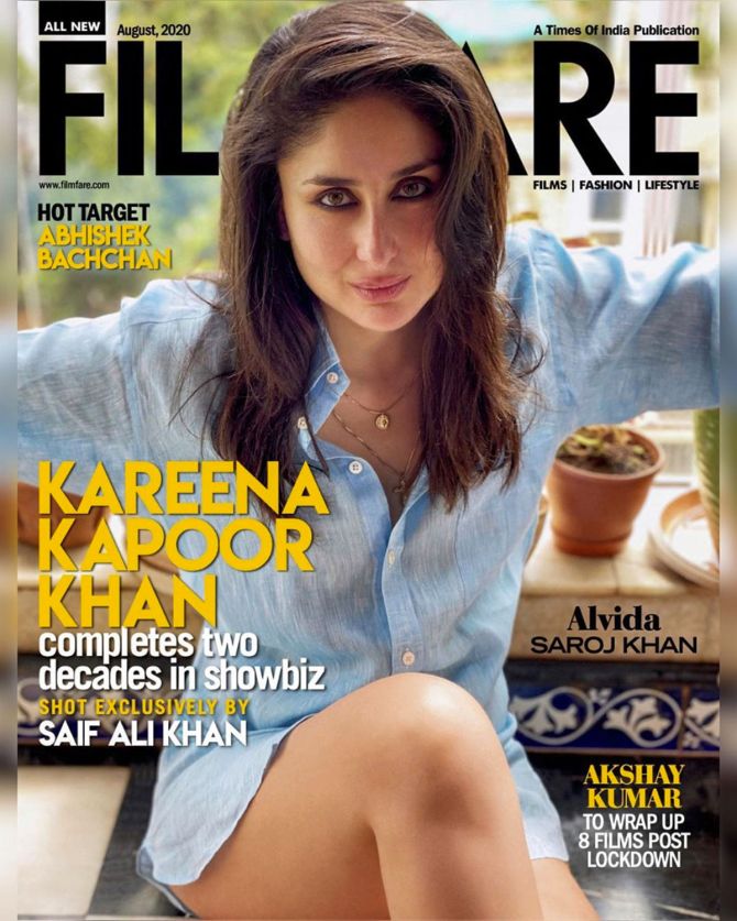 Kareena Kapoor Khan on Filmfare August 2020 cover