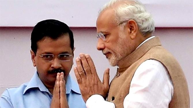 Arvind Kejriwal and Narendra Modi