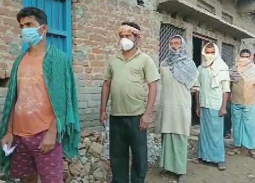 Voters wait their turn at Paliganj in Bihar