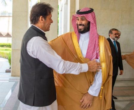 Imran Khan with Mohammed bin Salman