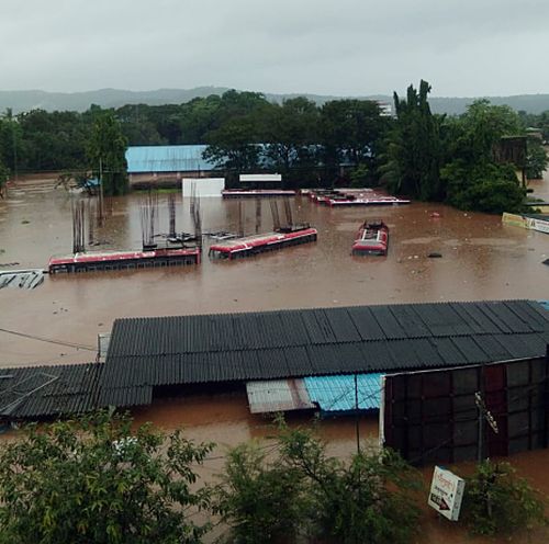 Floodwaters in Ratnagiri