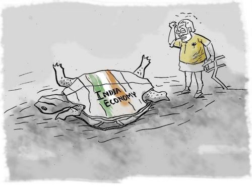The Indian economy has turned turtle under Modi