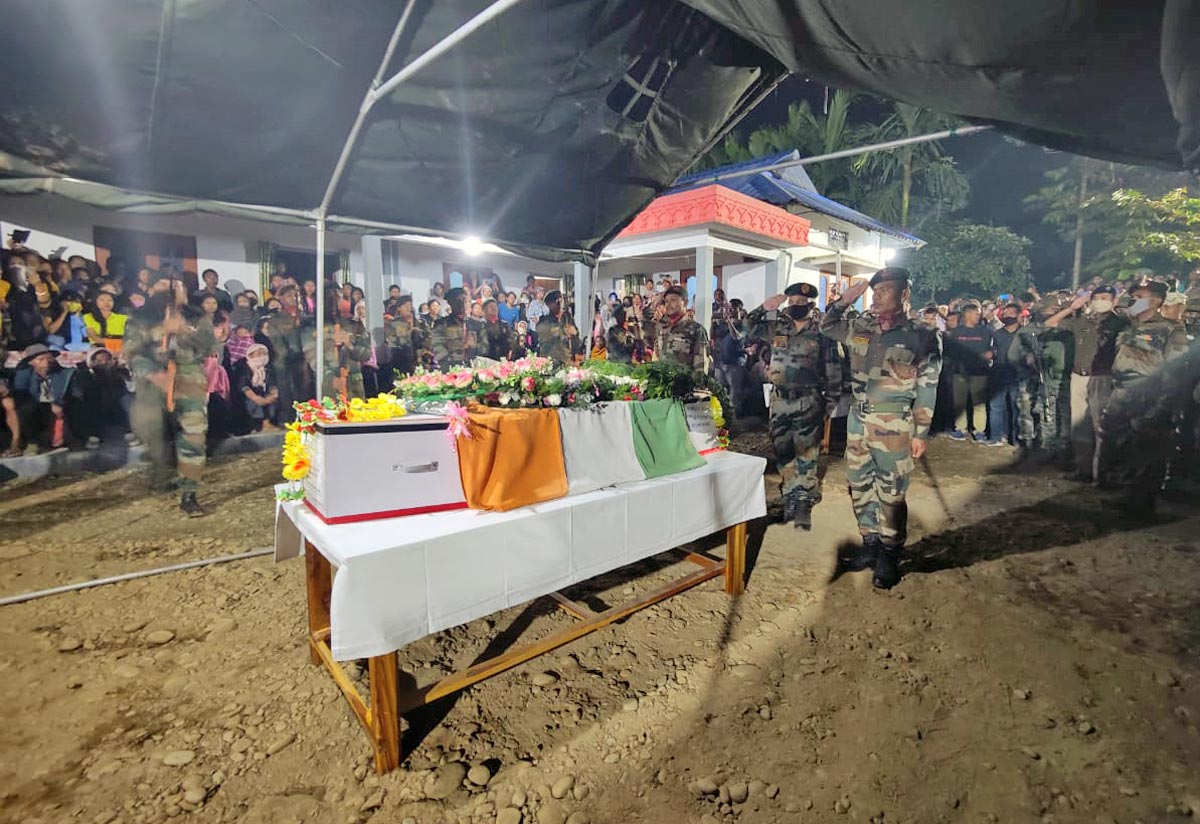 Martyr Rifleman Khatnei Knoyak of Assam Rifles, Imphal, Assam.