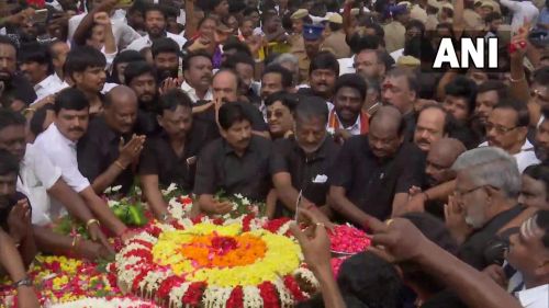 OPS pays tribute at Jayalalithaa's memorial