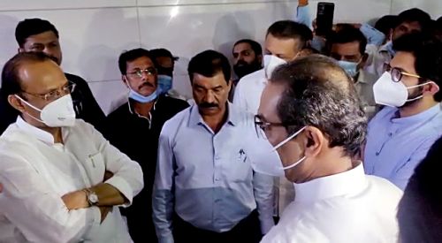 Ajit Pawar and Uddhav Thackeray met heatstroke patients in Kharghar