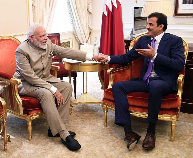 Modi Qatar Emir