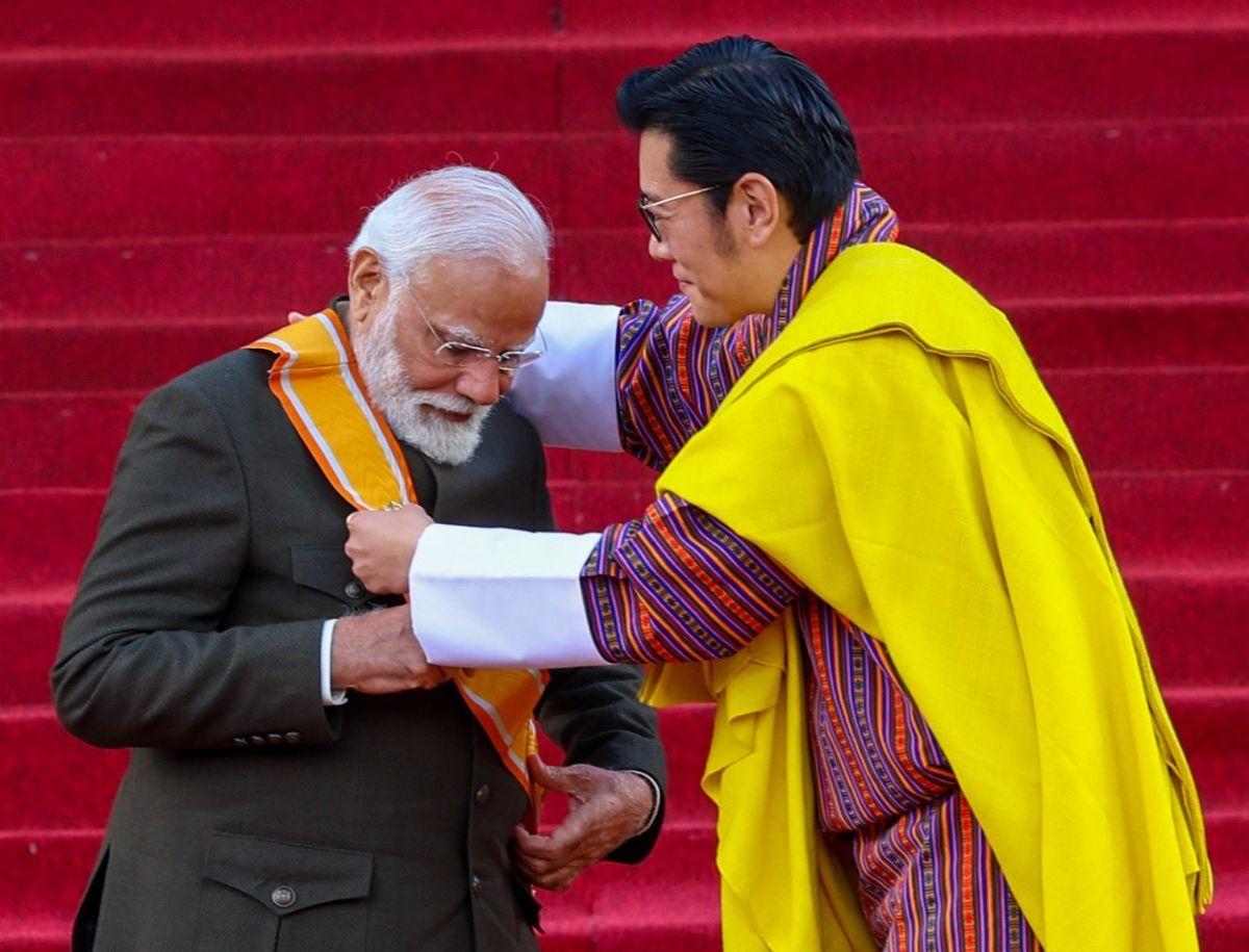 Modi First Foreign Head To Get Bhutan S Highest Civilian Honour