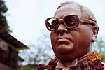 The Ambedkar statue that was desecrated