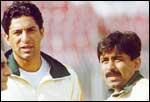 Wasim Akram and Javed Miandad