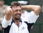 Ivanisevic weeps after winning the final point