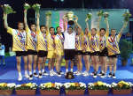 The victorious Sudirman Cup team