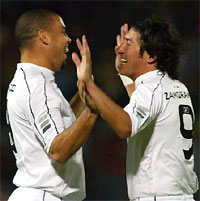 Ronaldo and Ivan Zamorano