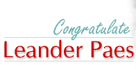 Congratulate Leander Paes