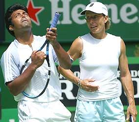 Leander Paes and Martina Navratilova