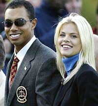 Tiger Woods with girlfriend ElinNordengren