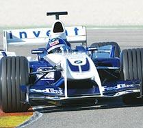 Juan Pablo Montoya in the new BMW Williams FW26