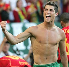 Ronaldo Earrings on Cristiano Ronaldo Is Portugal S Pin Up And Soccer S New Teen