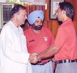 Sunil Dutt, coach rajinder and Jugraj Singh