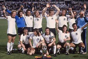 The German team poses for the victory photo