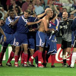 The French team celebrates
