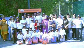 Winners with children from Snehasadan