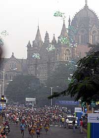 A general view of the Mumbai Marathon