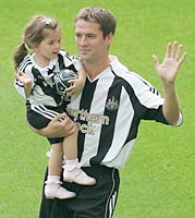 Michael Owen with daughter Gemma