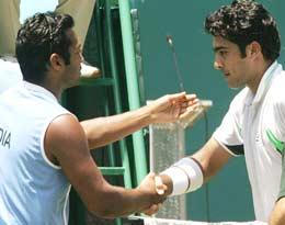 Aisam Qureshi and Leander Paes