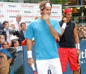 Roger Federer and Rafael Nadal