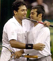 Mahesh Bhupathi and Leander Paes