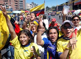 Ecuador fans rejoice even after their team's defeat in the World Cup