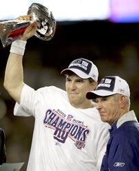 Quarterback Eli Manning 